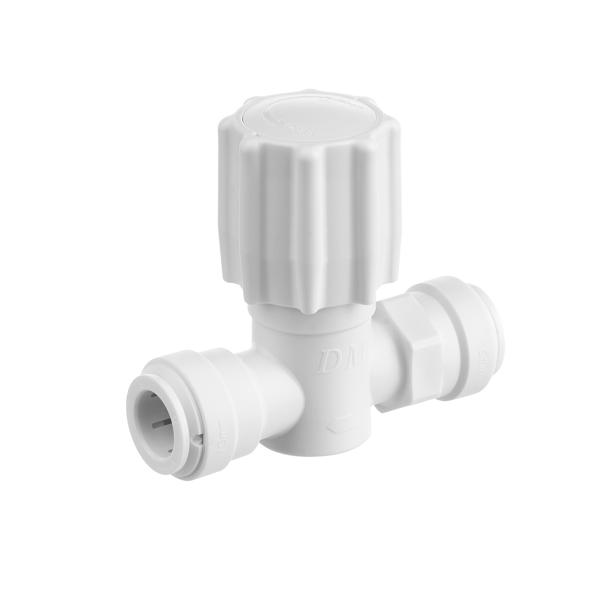 Plumbright Stop Cock 15mm White White plastic