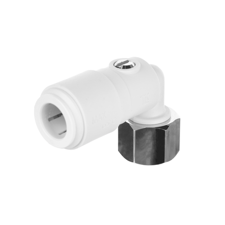 Plumbright Service Valve Angled 15mm x 1/2" White White plastic