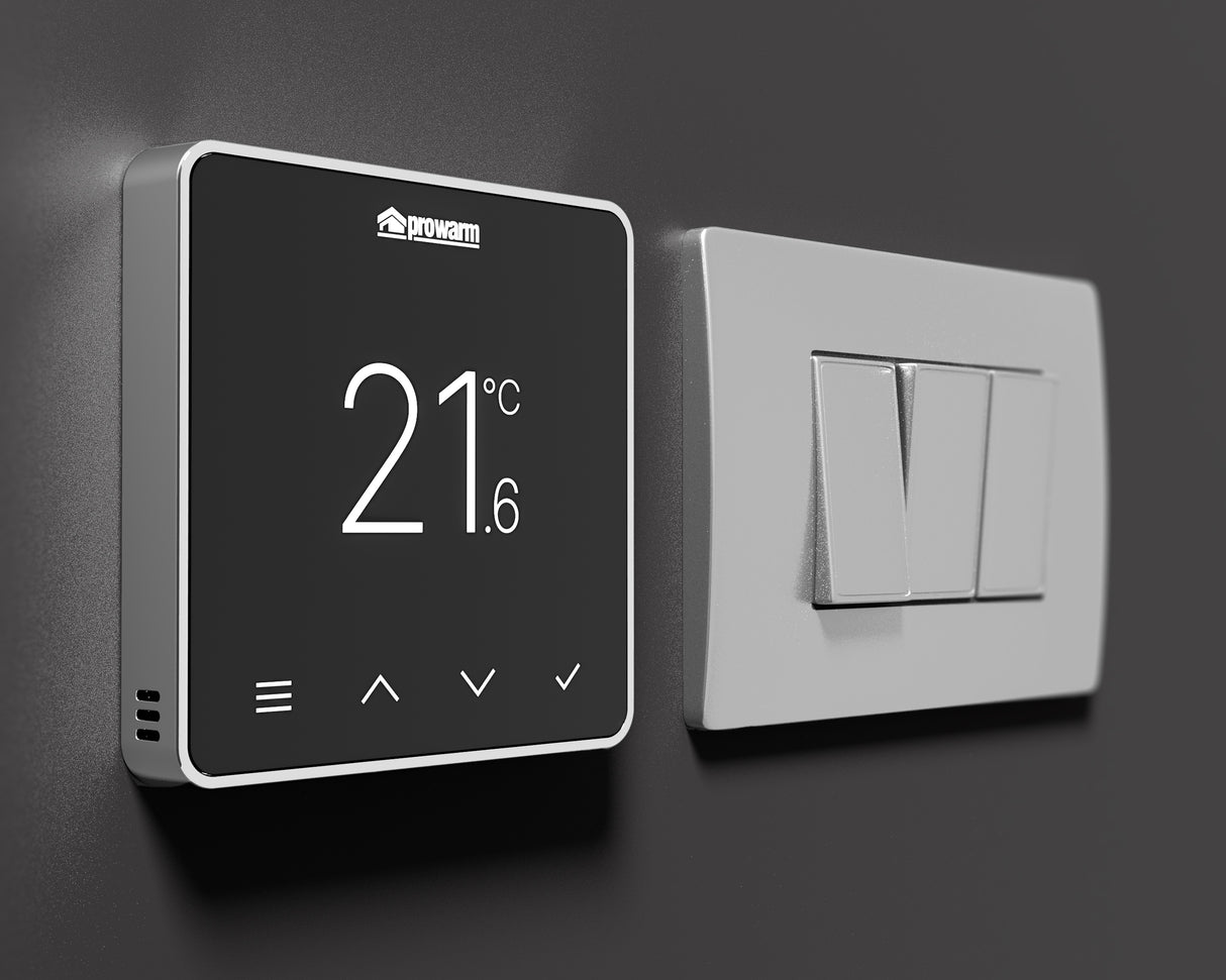 ProWarm Touch IQ S Series - Black Wifi Thermostat