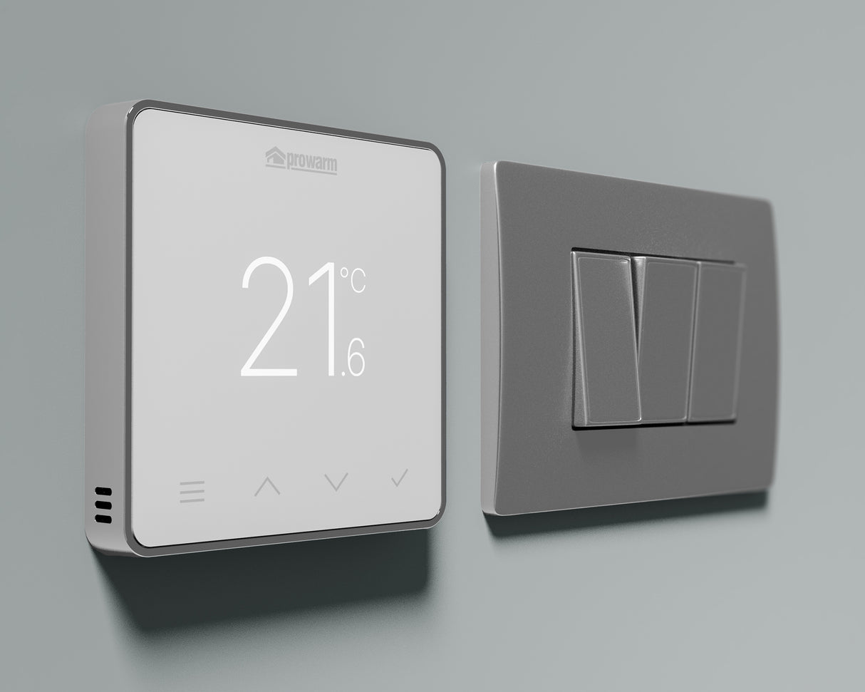 ProWarm Touch IQ S Series - White Wifi Thermostat
