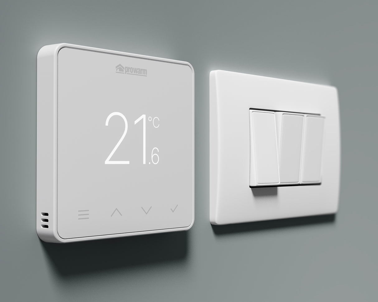 ProWarm Touch IQ S Series - White Wifi Thermostat