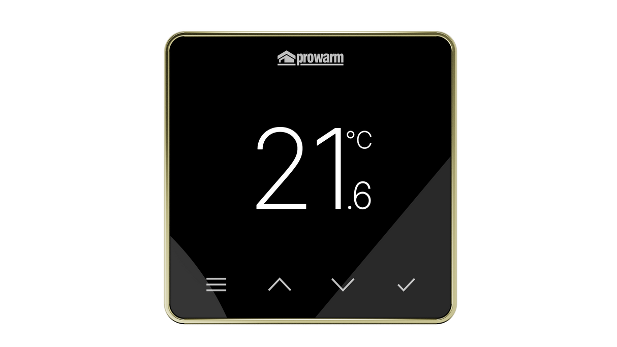 ProWarm Touch IQ S Series - Black Wifi Thermostat