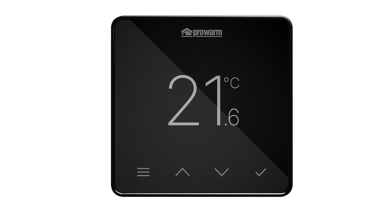 ProWarm Touch IQ S Series - Black Wifi Thermostat