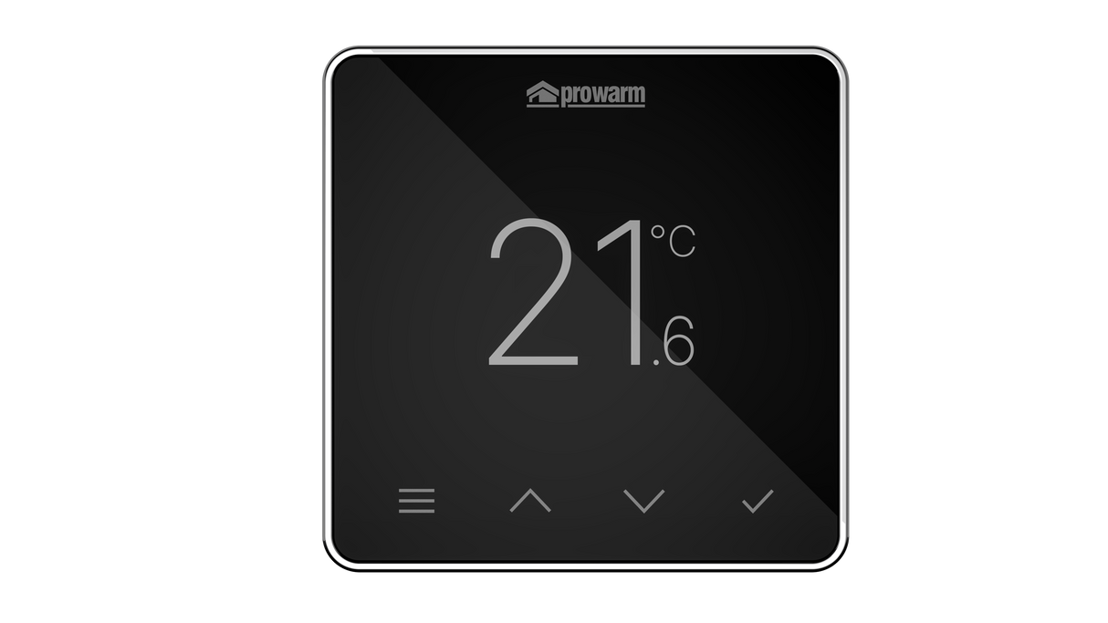 ProWarm Touch IQ S Series - Black Wifi Thermostat