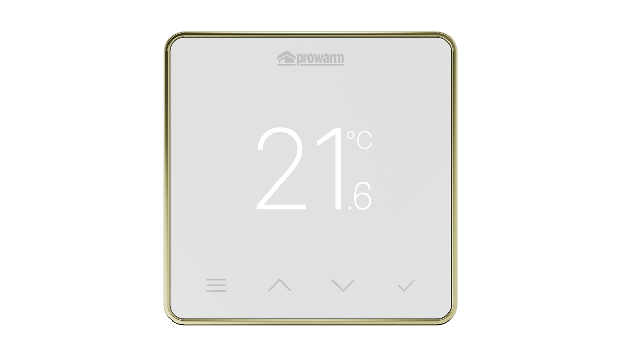 ProWarm Touch IQ S Series - White Wifi Thermostat