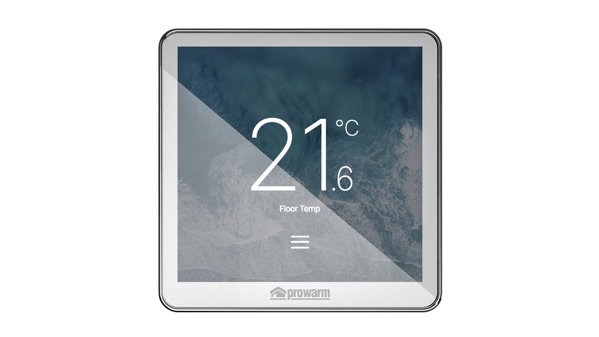 ProWarm Touch IQ ST Series - White Touchscreen Thermostat