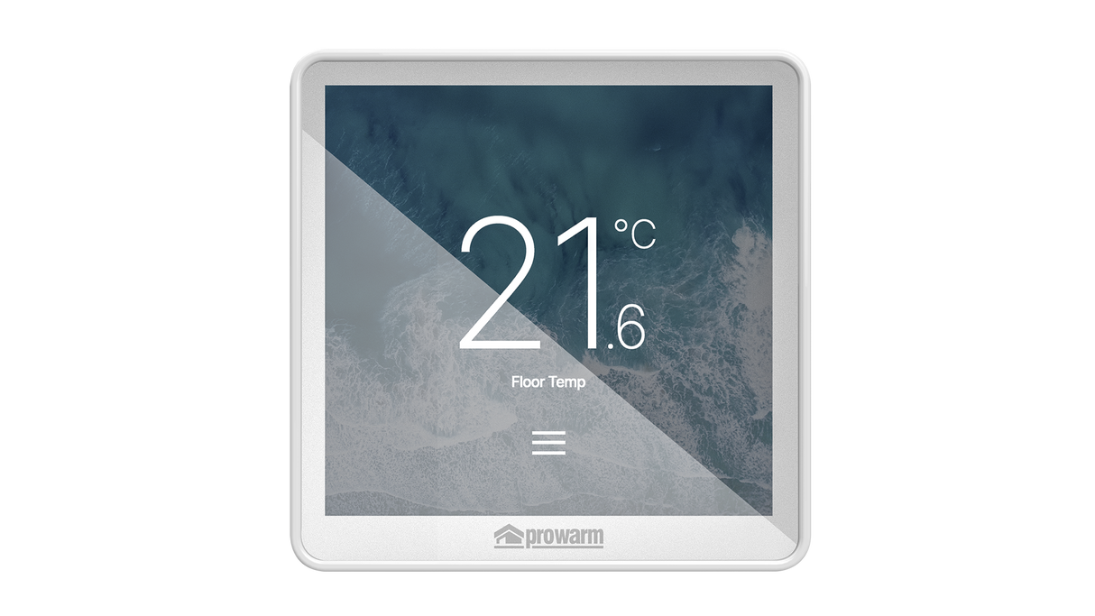 ProWarm Touch IQ ST Series - White Touchscreen Thermostat