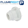 Plumbright Tank Connector 28mm White White plastic