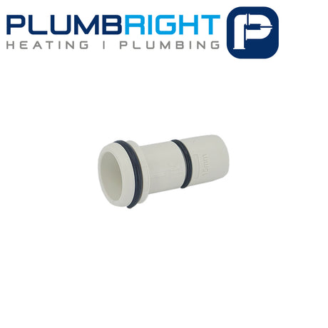 Plumbright 15mm Double Seal Insert White plastic
