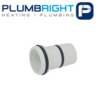 Plumbright 22mm Double Seal Insert White plastic