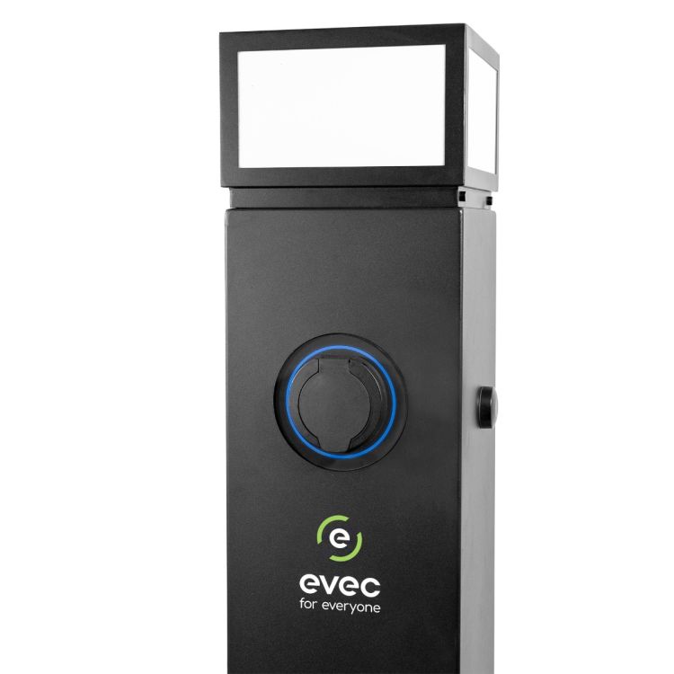 Evec Pedestal EV Charger 22kW Single Socket (ESP02)