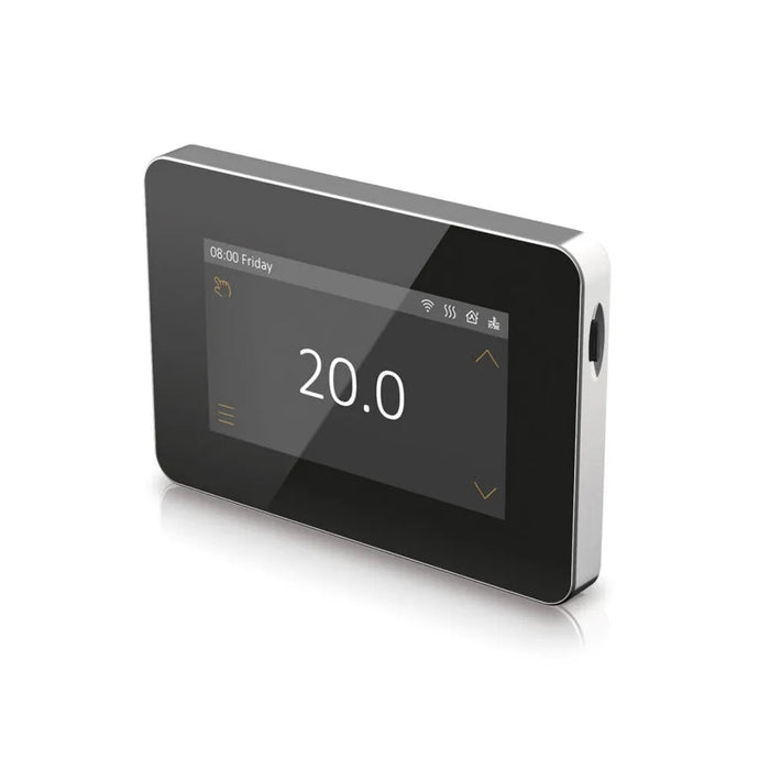 Touchscreen Electric Underfloor Heating Thermostat - Black