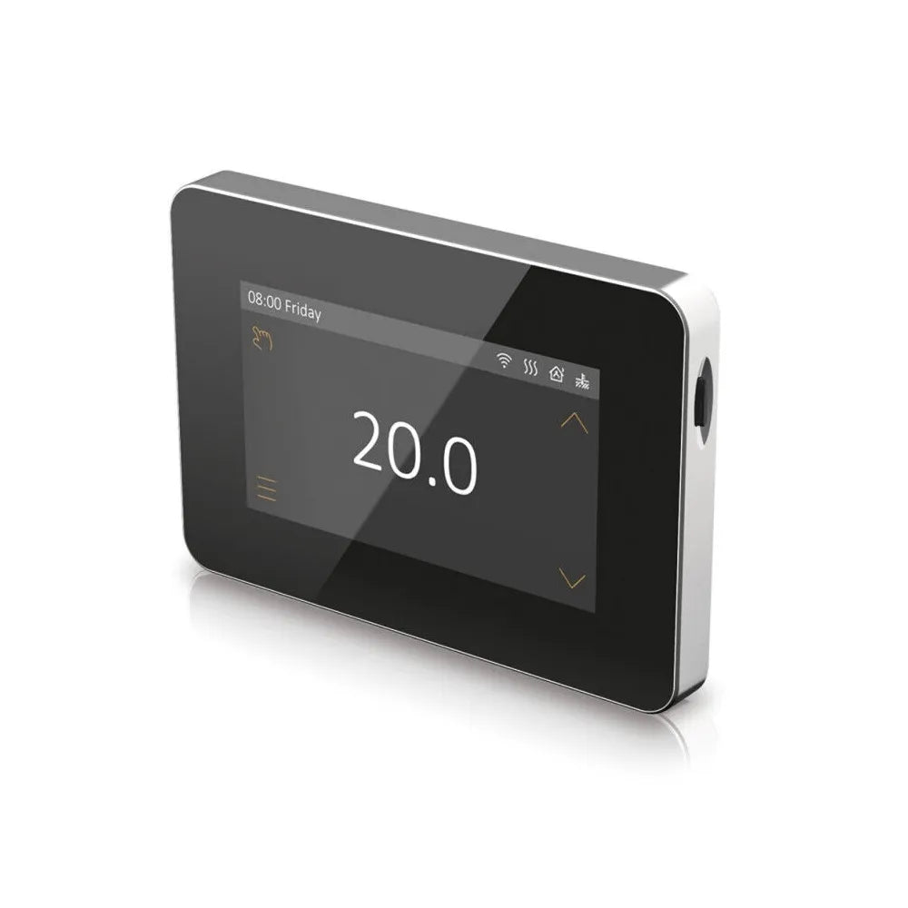 Touchscreen Electric Underfloor Heating Thermostat - Black