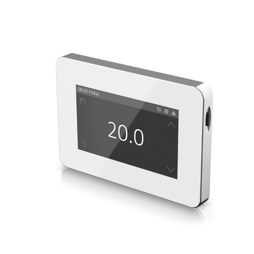 Touchscreen Electric Underfloor Heating Thermostat - White
