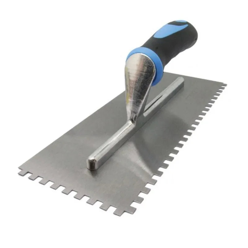 Square Notch Trowel Soft Grip Easy Applying Adhesive Wall Floor Tiling Steel