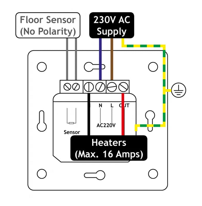 Warmup Manual Underfloor Heating Thermostat
