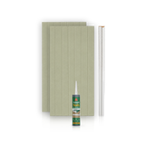 1.2m Tongue and Groove Wall Panel Kit - Water Resistant MDF - Includes panels, trim and adhesive