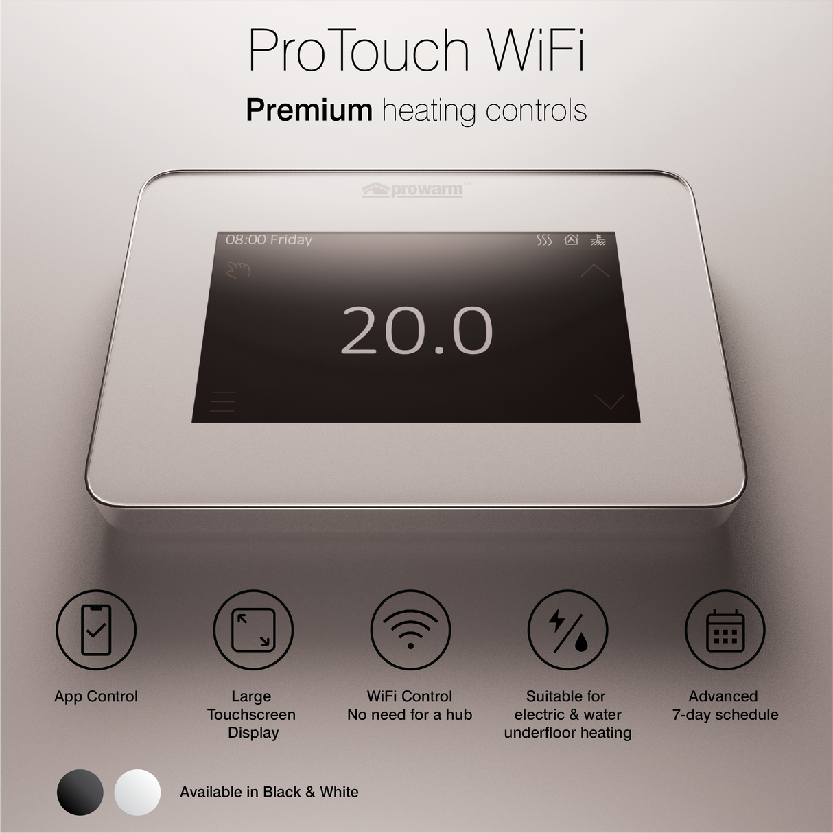 ProWarm ProTouch-V2 WiFi Touchscreen Thermostat