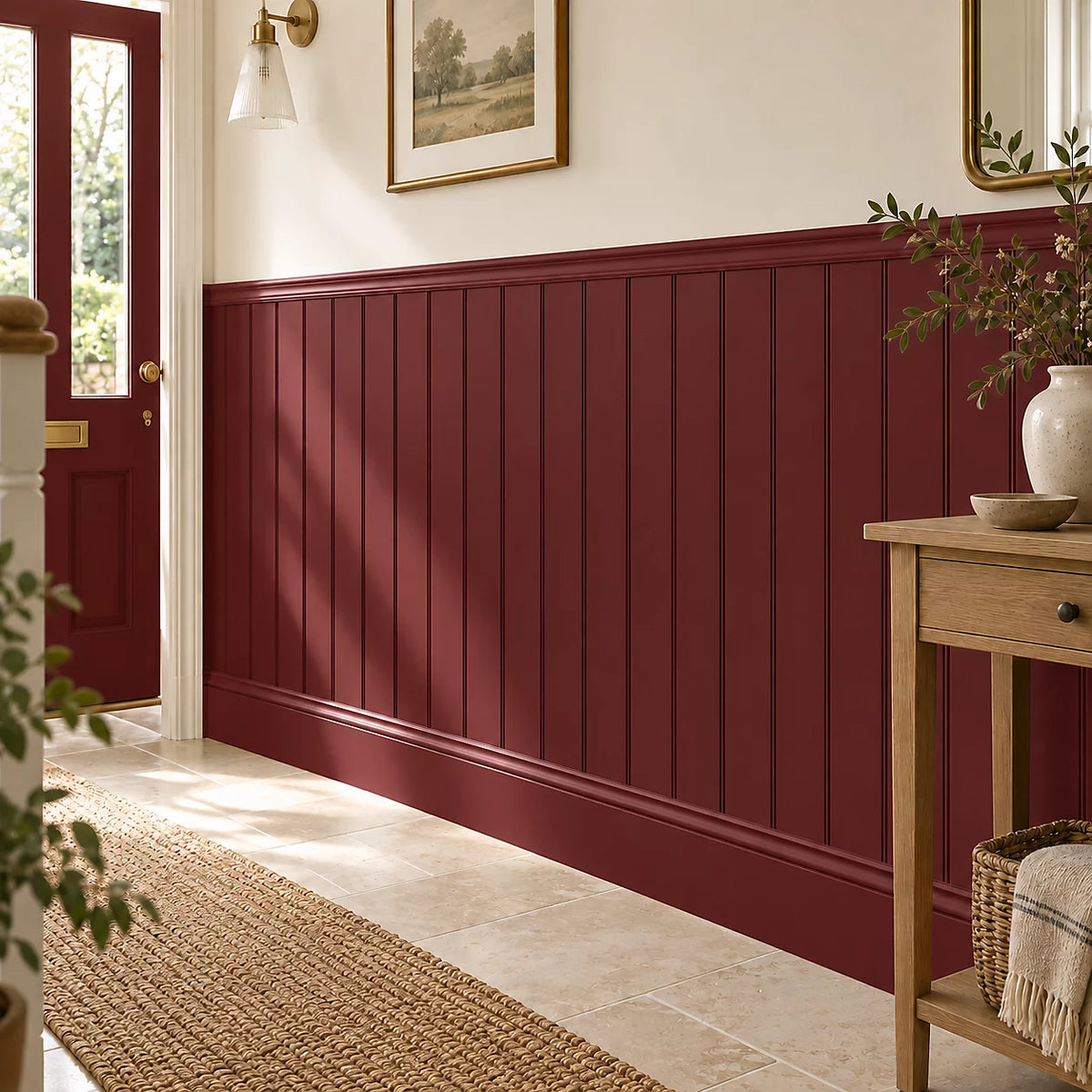 1.2m MDF Tongue and Groove Effect Wall Panel Kit - Includes panels, trim and glue
