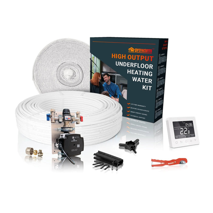 Water underfloor heating