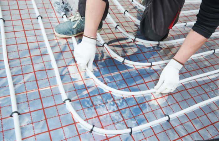 Water Underfloor Heating System Showroom