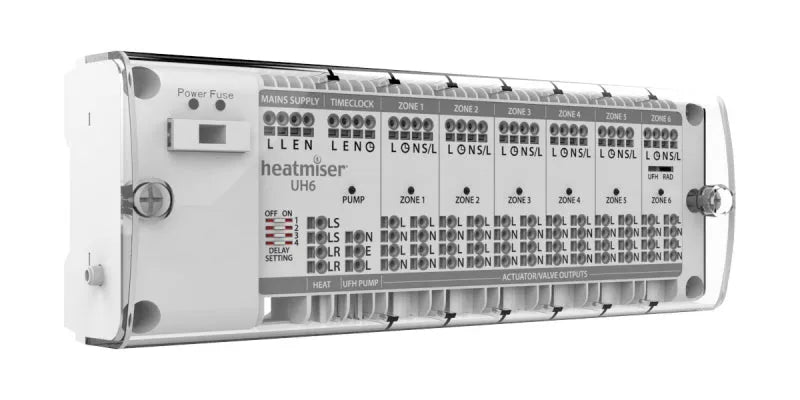 Heatmiser UH6 Wiring Centre, 6 Zone